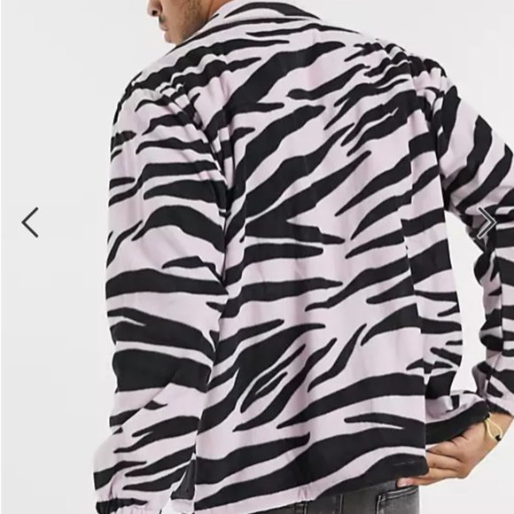 Levi's Skateboarding Mock Neck Zip Fleece Zebra Size XL NWT Gorpcore - Picture 3 of 13